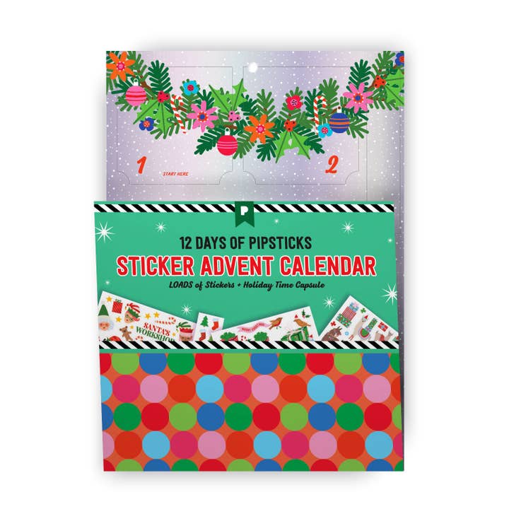 Pipsticks - Wholesale Calendar - Merry Christmas Sticker Advent Calendar1
