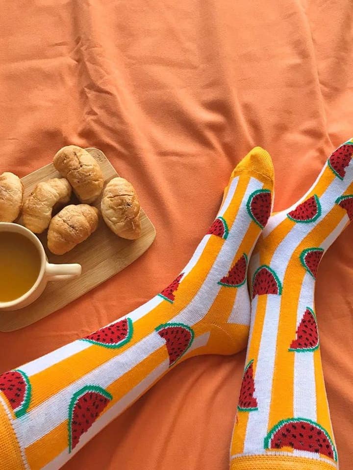 Unisex Watermelon Fruit Socks Gift #2 for wholesale by Socksbros LTD