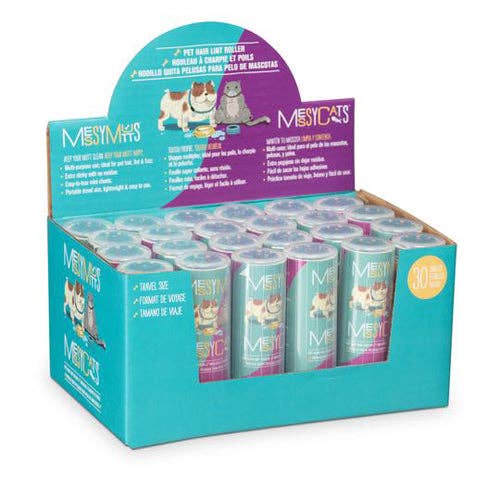Petdropshipper - Wholesale Pet Grooming Aid - Dog - Messy Mutts Dog Cat Lint Rollers Display 24 Piece