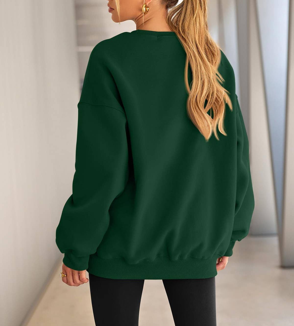 Masyal - Wholesale Sweatshirt - Women's - Women Oversize Fleece Crew Neck Sweatshirts19