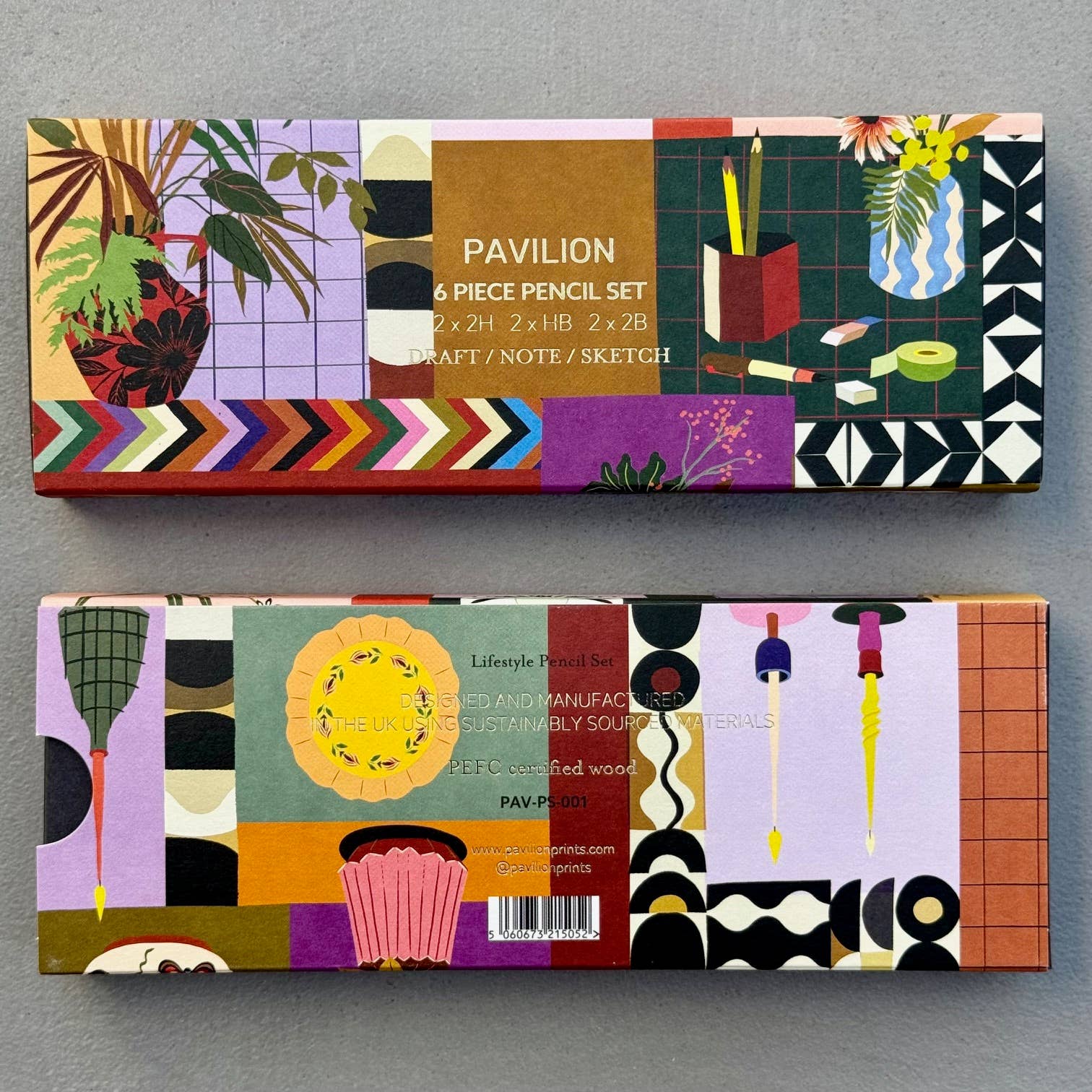 Pavilion - Wholesale Pencil - Botanical Floral Interior Lifestyle - 6 Piece Pencil Set1