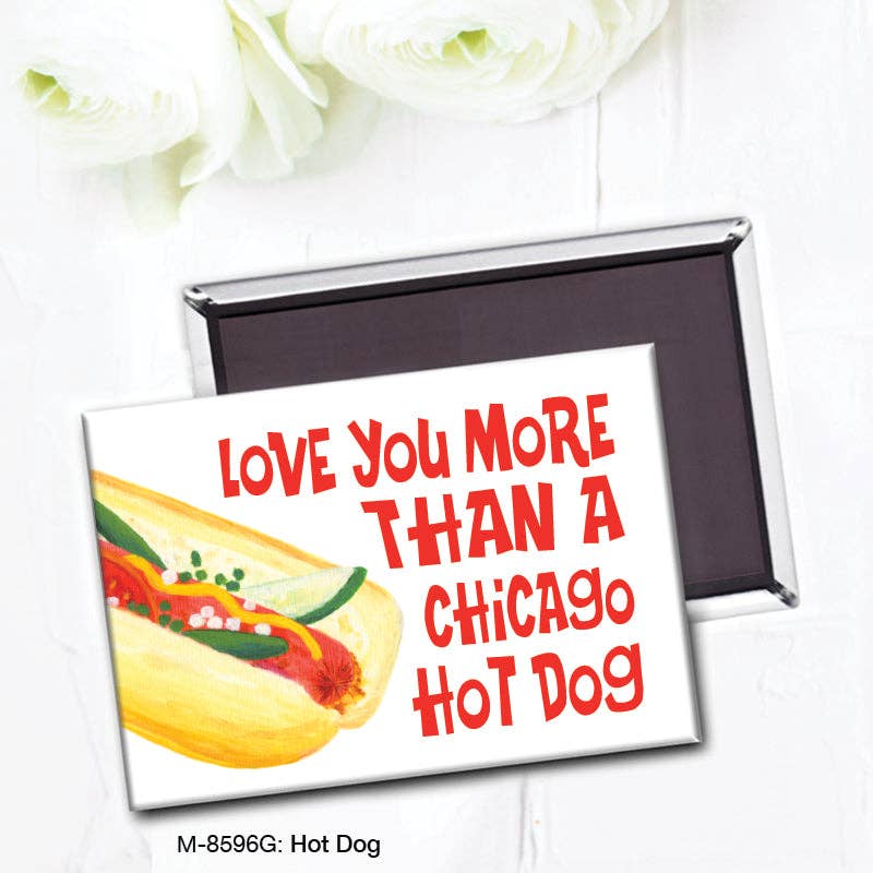 Printed Canvas - Wholesale Magnet - Hot Dog, Magnet (M-8596G)1