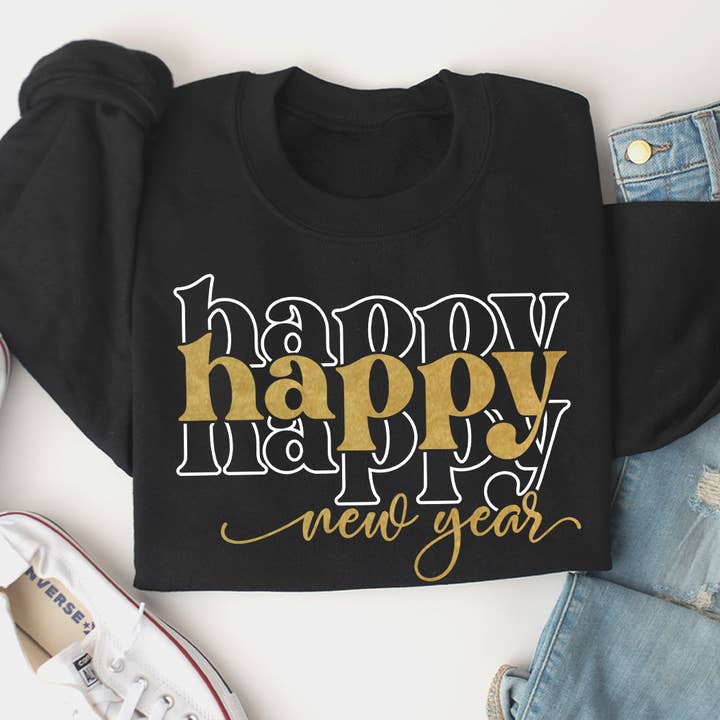 Godt Nytår Fleece Sweatshirt for engroshandel hos Kissed Apparel