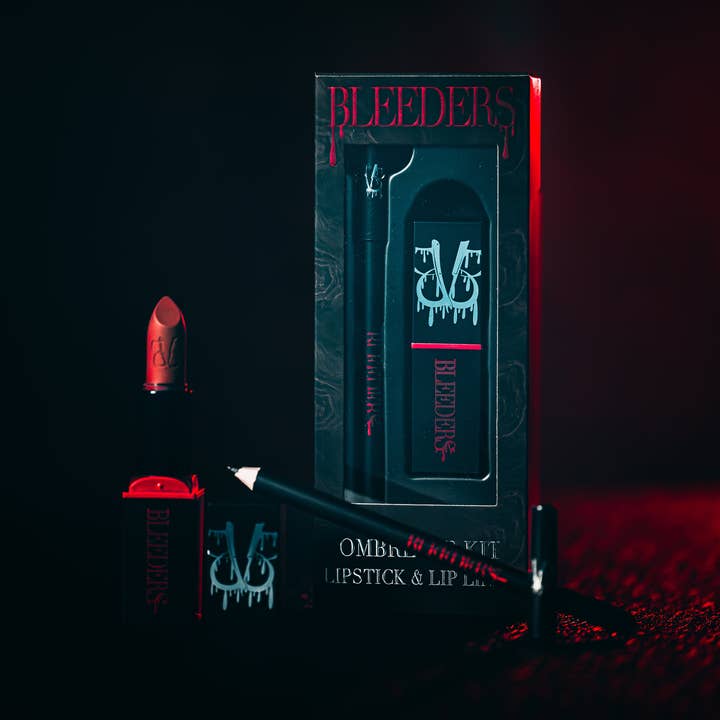 Curst Kosmetics - Wholesale Lipstick - PRE-ORDER Black Veil Brides BLEEDERS Ombre Lip Kit