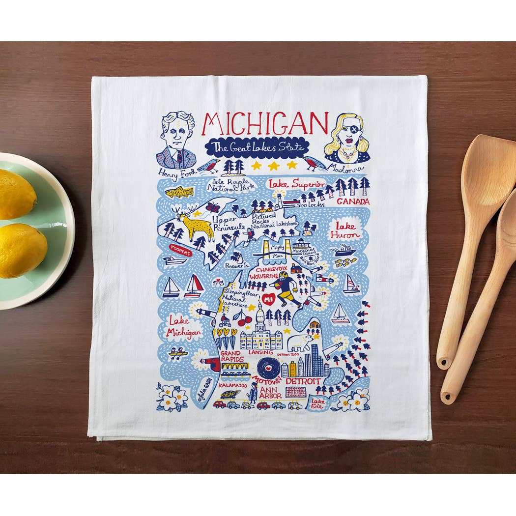 Allport Editions - Wholesale Tea Towel - Statescapes Towel Series - see all 29 States!13