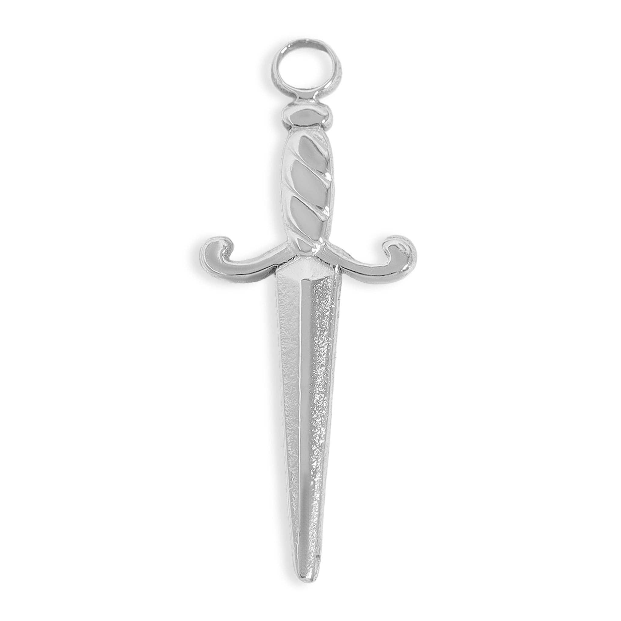 WJW - Wholesale Individual Charm/Pendant - 18K Gold PVD Stainless Steel Dagger Charm3