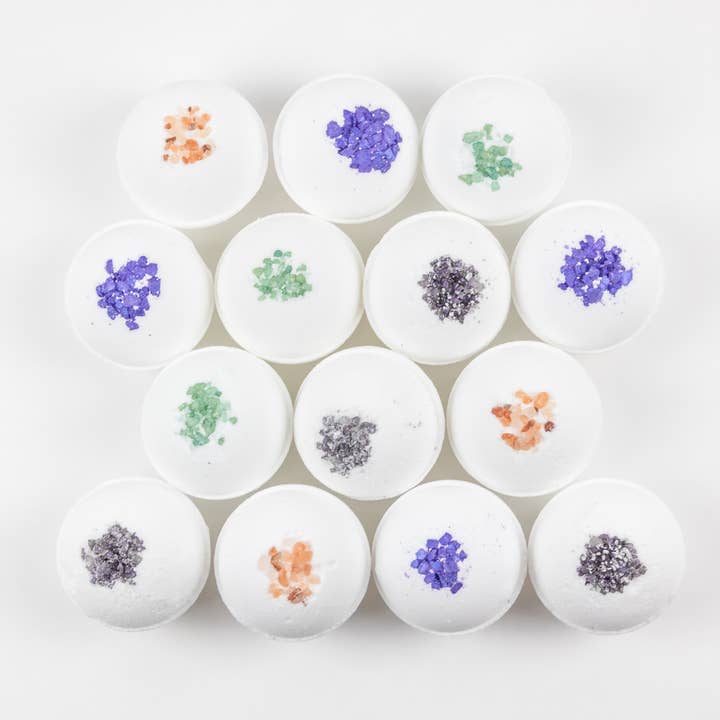 Lizush - Wholesale Bath Bomb/Fizz - WHITE Bath Bombs-100% Natural-100 individually wrapped-4oz3