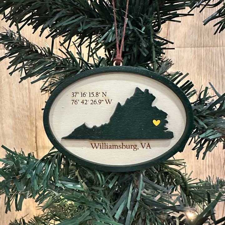 College personalized Ornament- William & Mary Laser Engraved for wholesale by Gifts By Grace