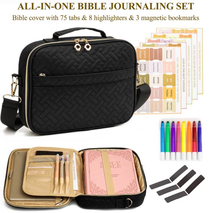 Bible Cover for Women, Large Bible Case with Handle and Zipp for wholesale by SHVIGEL