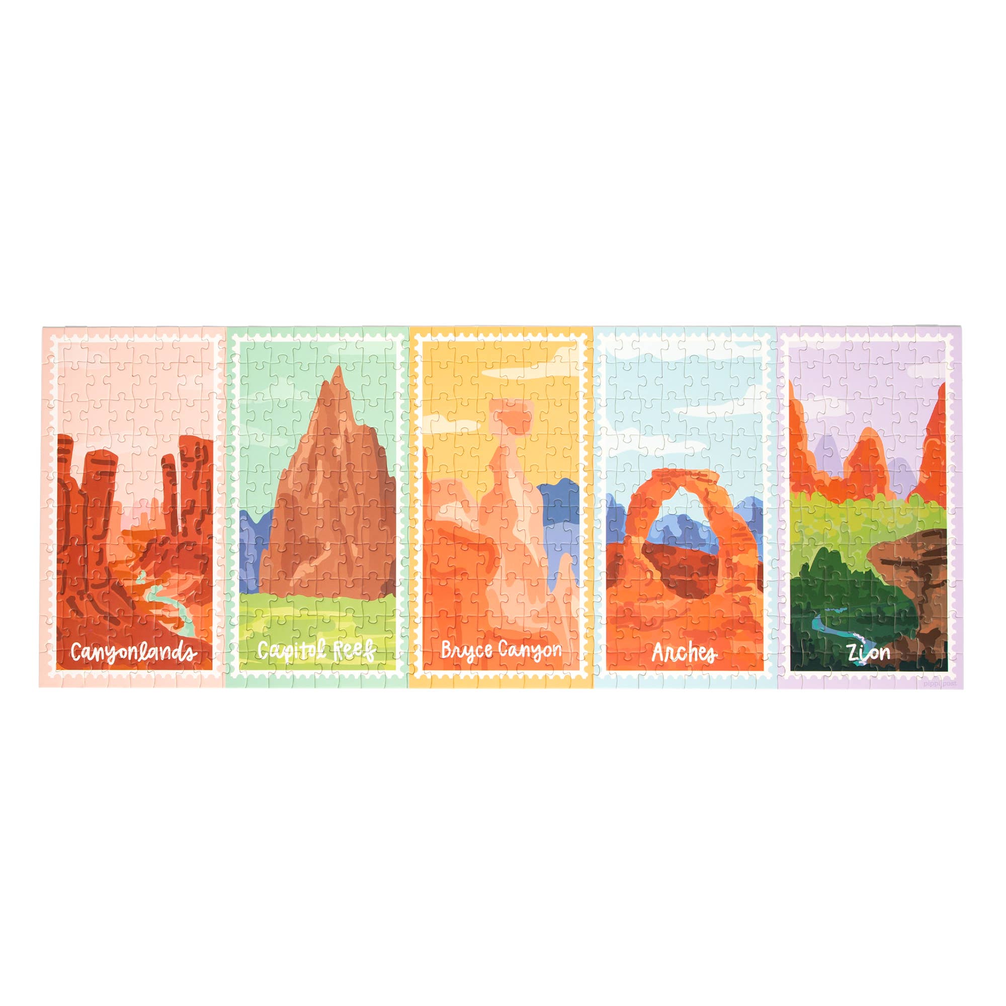 Pippi Post - Vendita all'ingrosso Puzzle - Bambini - Parchi Nazionali dello Utah - Puzzle Panoramico da 400 Pezzi3