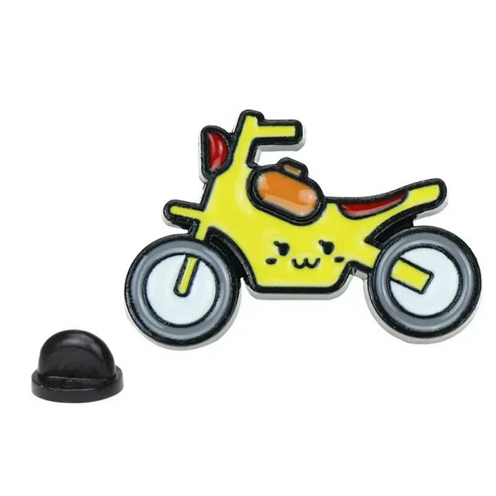 Magnifique Hearts - Wholesale Lapel Pin/Button - Vibrant Rides: Colorful Bikes & Race Motorcycles Enamel Pin2