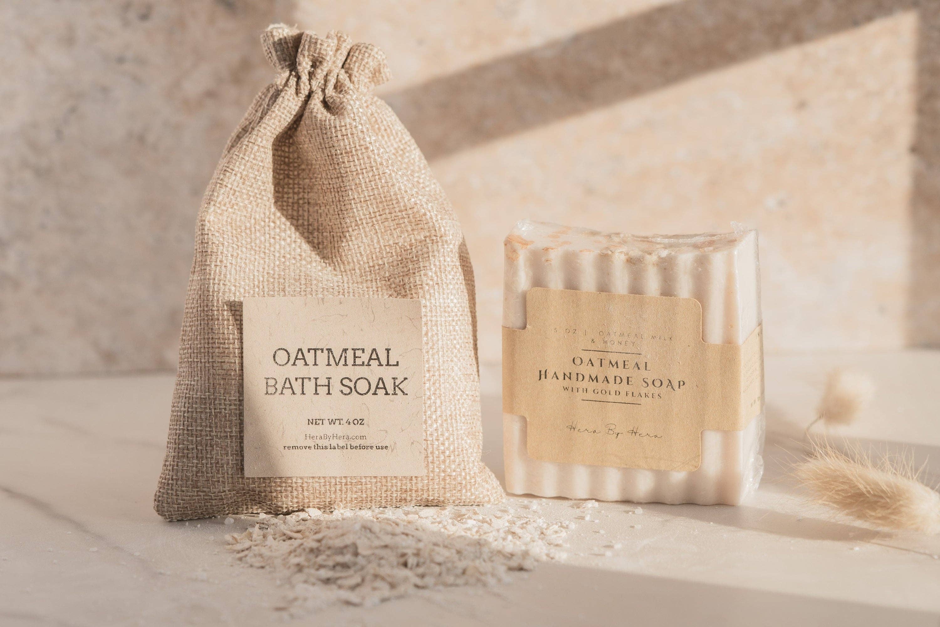 Hera By Hera Bath and Body – wholesale Bath & body set – Oatmeal Milk and Honey Bath Salts Bath bomb and Soap Set | Holiday Gift | Stocking Stuffer1