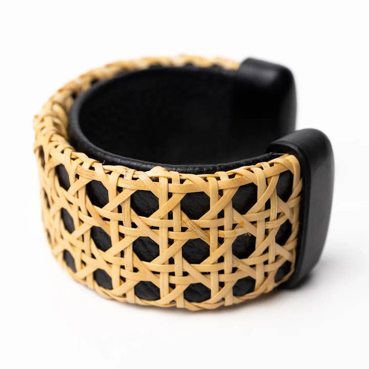 Centre Street Manchet - Sort for engroshandel hos Whale Tail Weaving