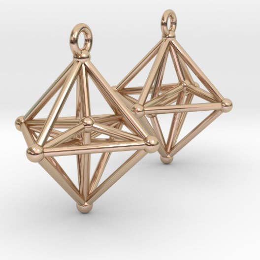 Pendientes de hiperoctaedro (Metal) para venta al por mayor de Hanusa Design