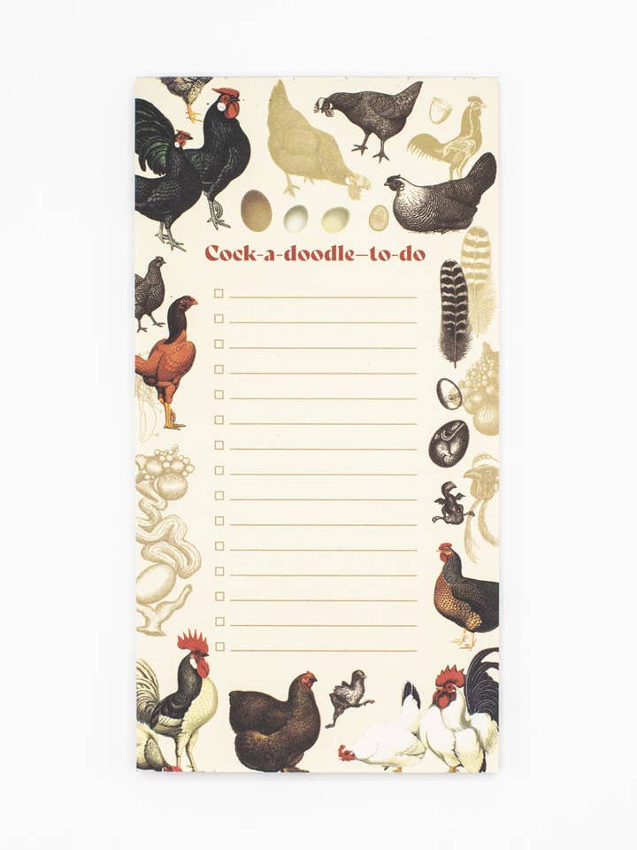 Chickens List Pad (Case of 6) for wholesale by Cognitive Surplus
