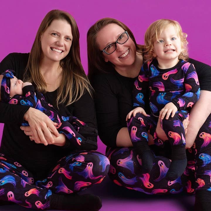 Little Popp Crew - Wholesale Sleepsuit - Baby - Halloween | Whirling Ghosts | Convertible Bamboo Zipper Baby Pajamas7