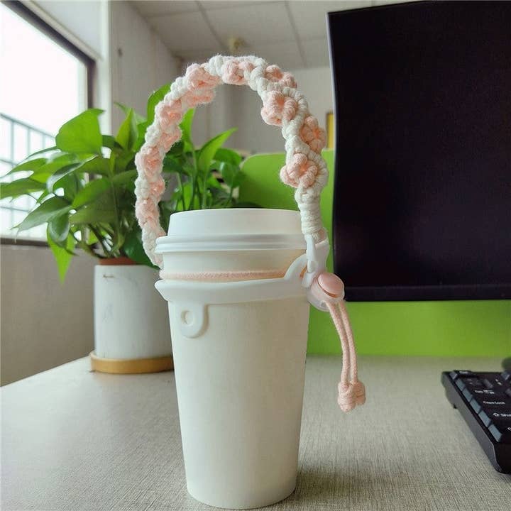 Portable Handmade Woven Cup Holder - Stylish and Versatile Fashion Accessory for wholesale by FurDecoration