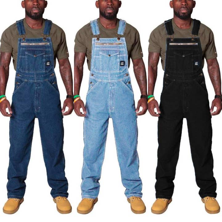 Ecovear - Wholesale Overalls - Unisex - Denim Big Pockets Men's Overalls Workwear6