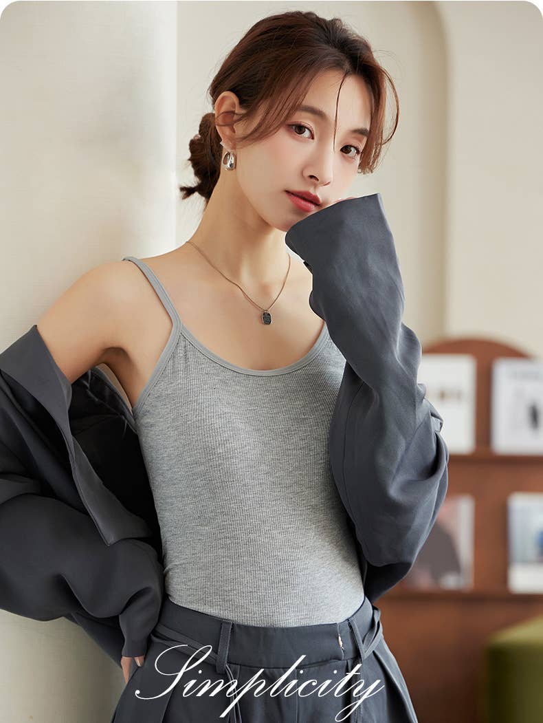 Hope & Sunshine - Wholesale Camisole - Women's - Modal Padded Longline Camisole Top2