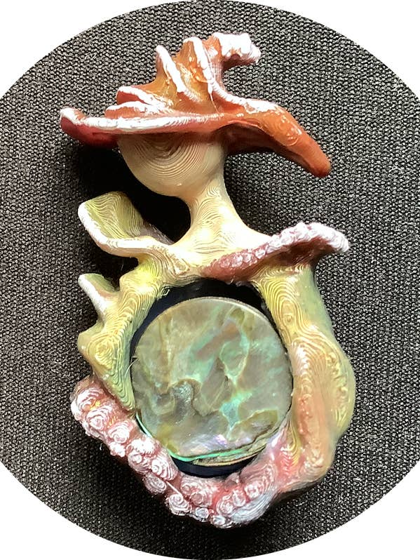 Iridescent Mother of Pearl Natural Stone Pendant for wholesale by Le secret des lutins