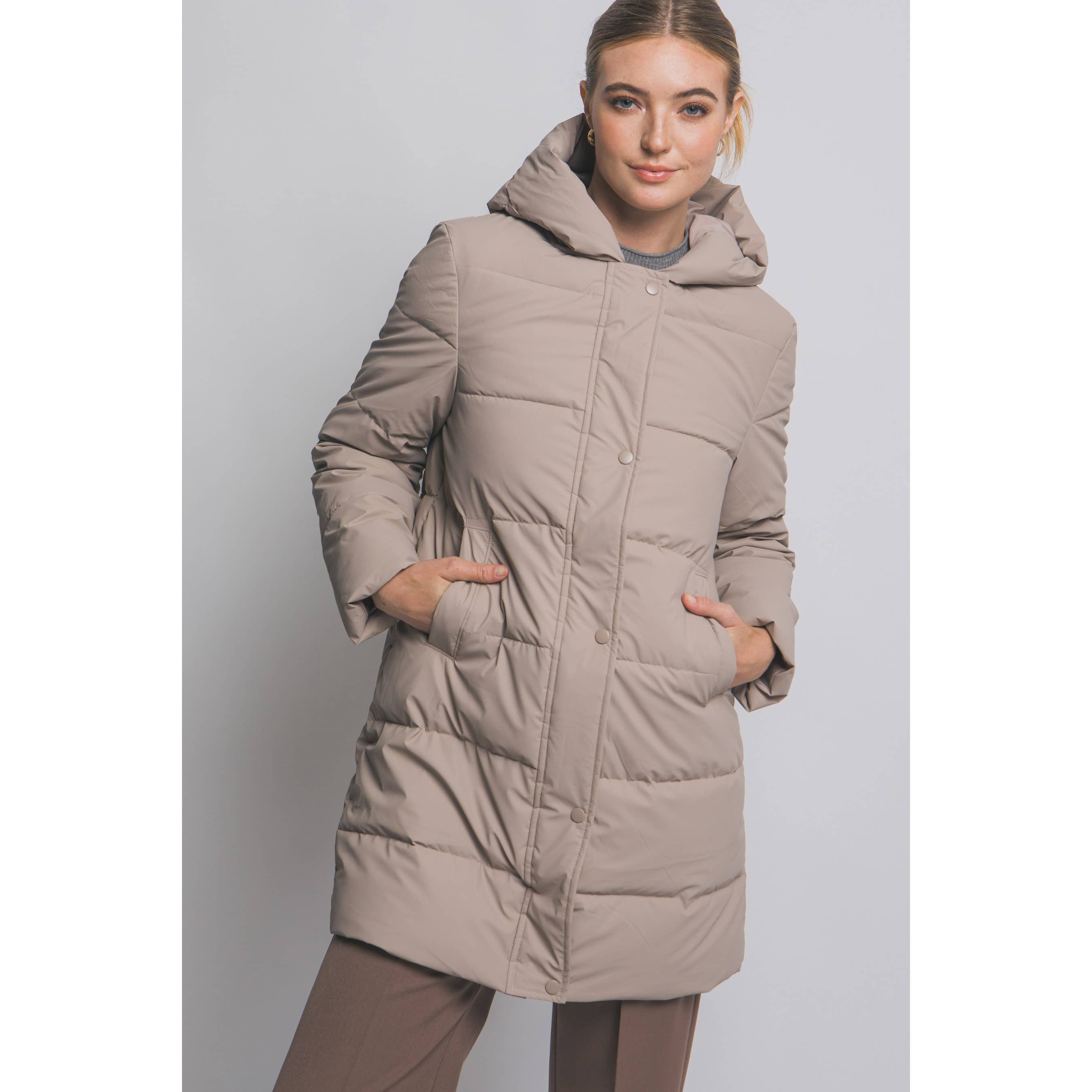 Timeless - Wholesale Coat - Women's - Hooded Long Puffer Coat10