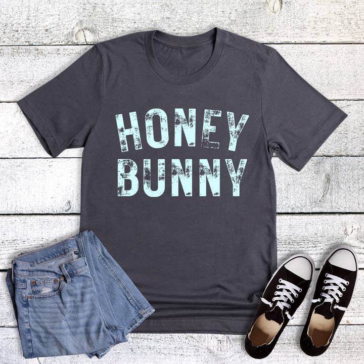 Easter Honey Bunny Graphic Tee for wholesale by Dust and Roots