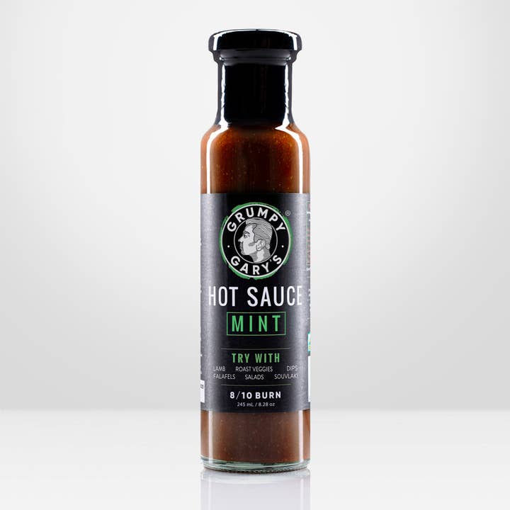 Mint Hot Sauce for wholesale by Grumpy Gary's