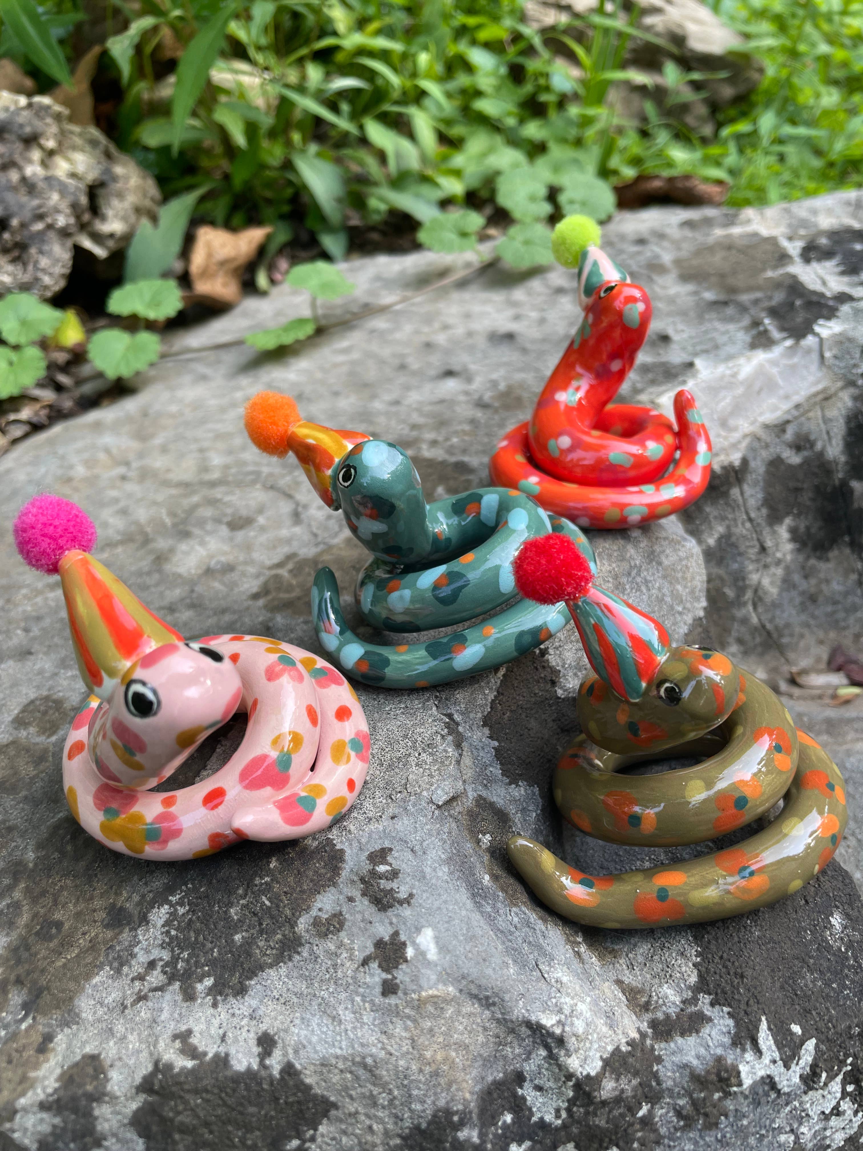 By Bianca Rae - Wholesale Sculpture - Itty Bitty Party Snake Sculptures1