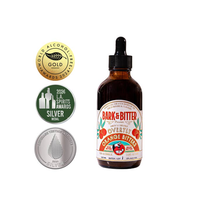 Overtly Orange Non-Alcoholic Bitters (4oz) for wholesale by Bark & Bitter