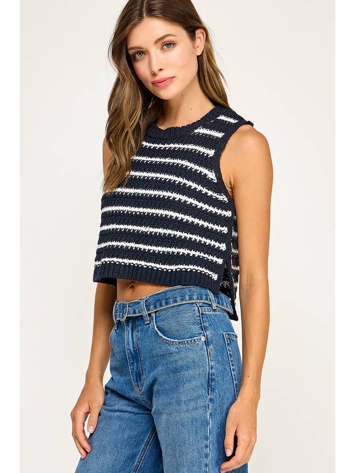 Miss Love - Wholesale Knit Top - Women's - STRIPED KNIT TOP13