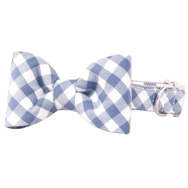 Collier pour chien à carreaux en ardoise pour la vente par Crew LaLa