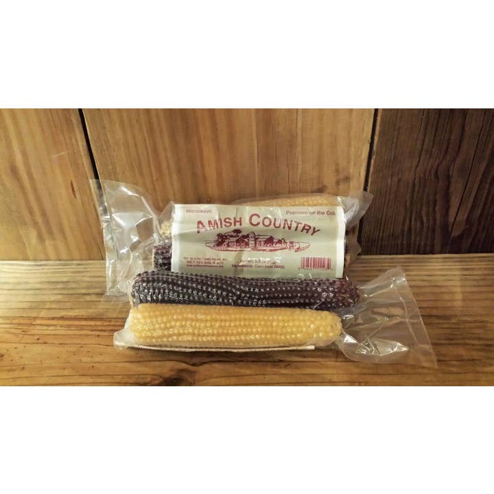 Amish Country Popcorn - Wholesale Popcorn - Twin Microwave Popcorn Cobs