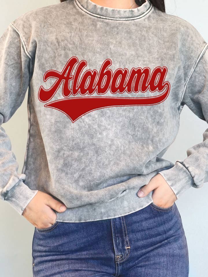 ALABAMA PUFF MINERAL GRAPHIC BRUSHED SWEATSHIRTS for wholesale by Rustee Clothing