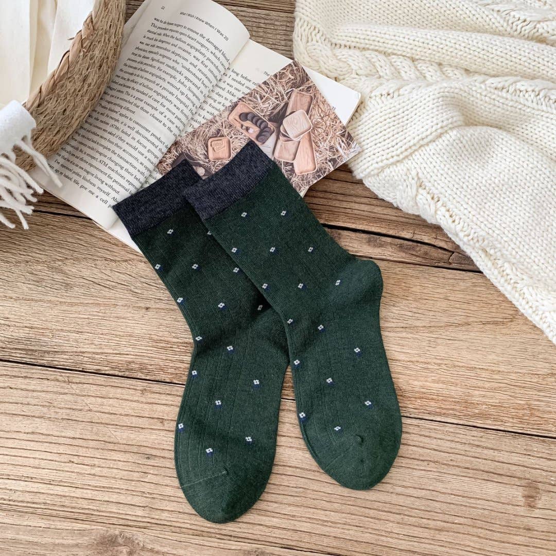 MKS America - Wholesale Socks - Women's - French style gentle small floral women's socks3
