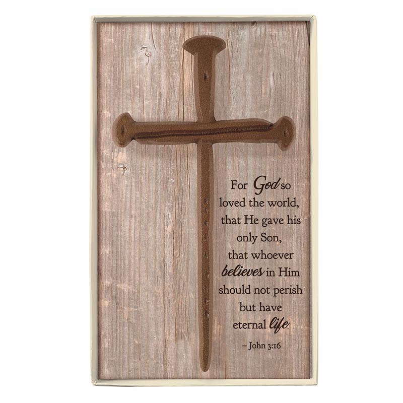 Faithworks by Creative Brands - Wholesale Wall Cross - The Cross of Nails Cross1