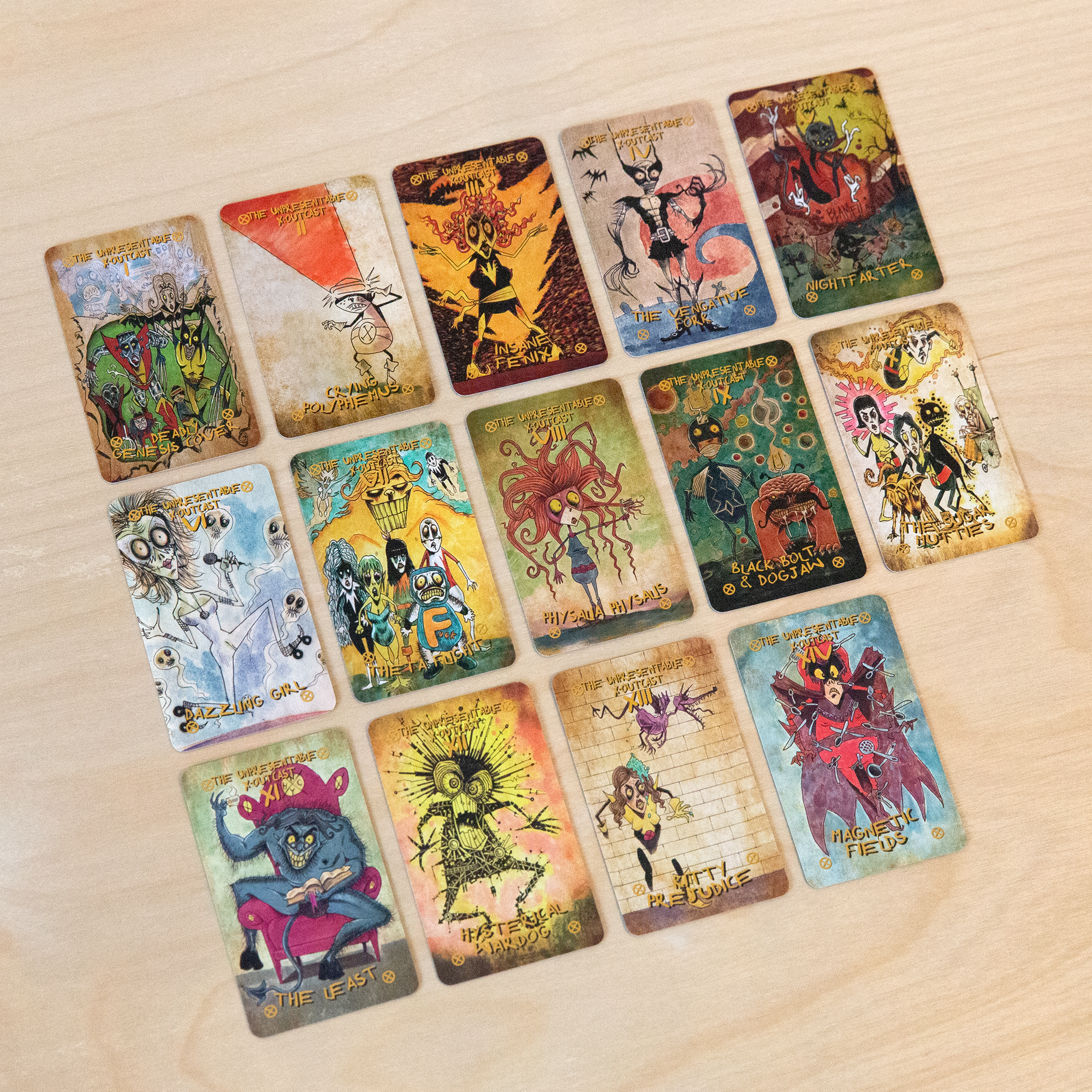 Vermilion Collection - Wholesale Tarot/Oracle Card - Superheroes Parody Mini Tarot6