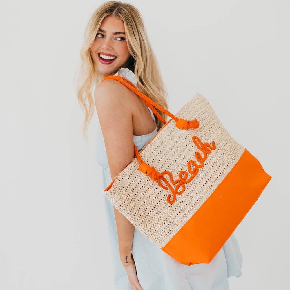 Pretty Simple - Wholesale Tote bag – Women's - Beach Bum Raffia Tote Bag3