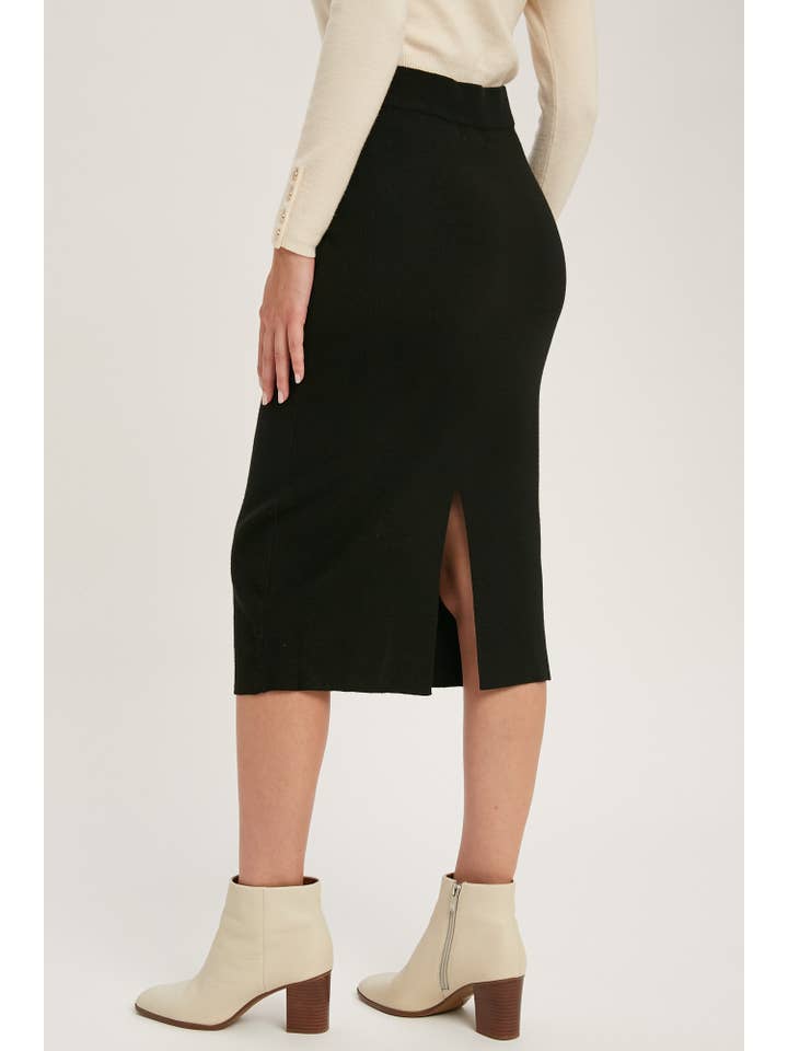 Bluivy - Wholesale Skirt - Women's - H LINE MIDI SWEATER SKIRT45