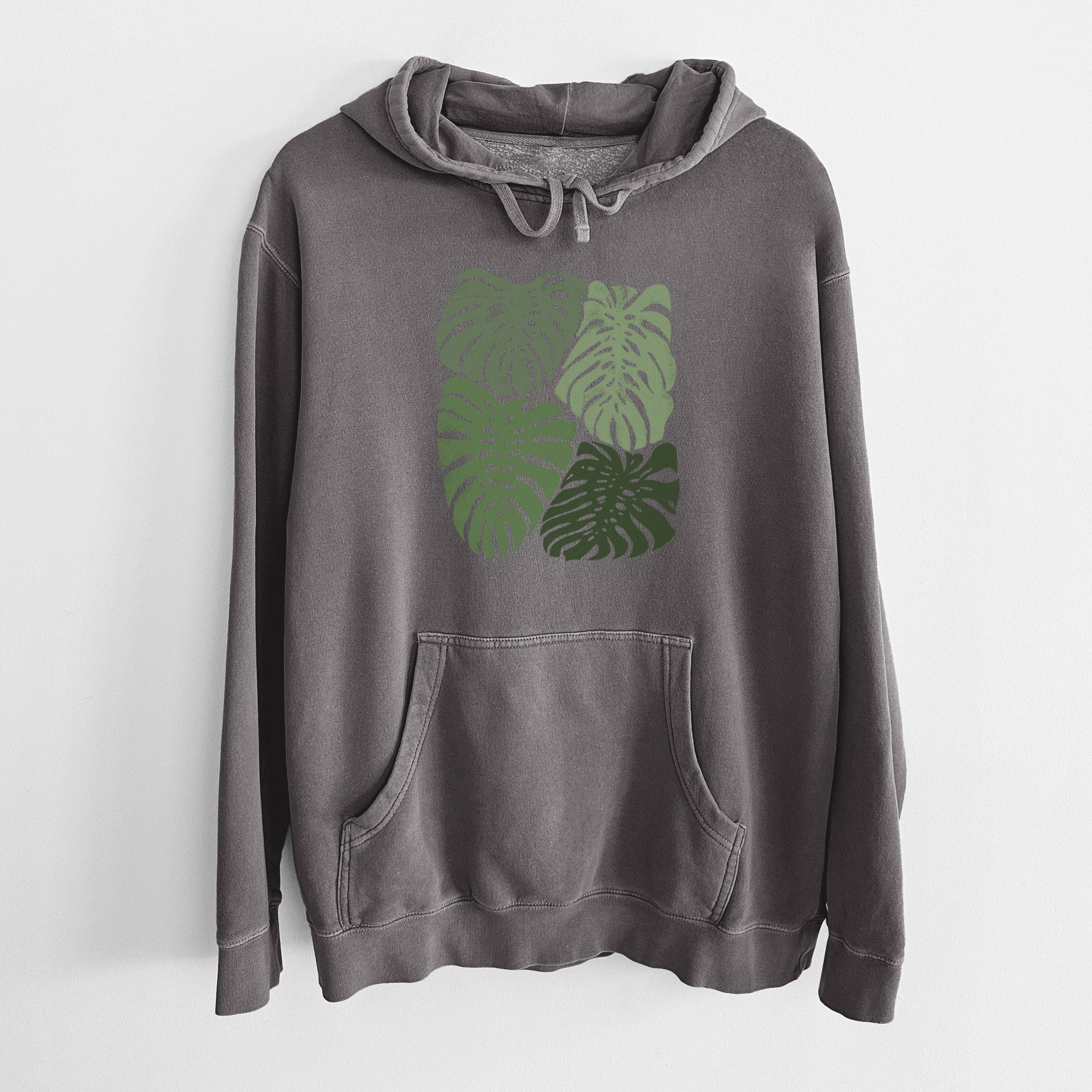 Because Tees - Wholesale Hoodie - Unisex - Monstera Vibes - Unisex Pigment Dyed Hoodie7