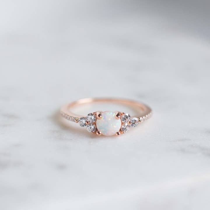 Sami Jewels - Wholesale Multi-Stone Ring - Dainty Opal Ring