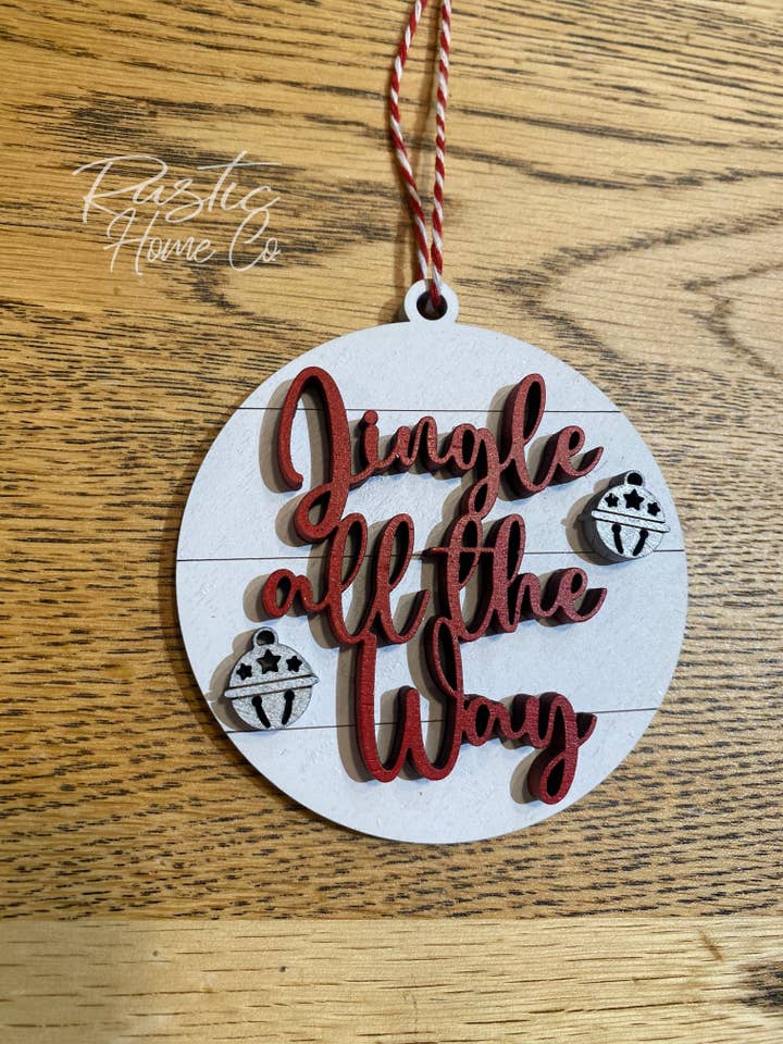 Jingle Semester prydnad Jul för wholesale av Rustic Home Co LLC