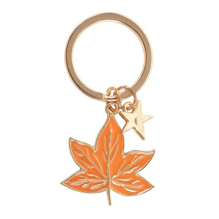 Something Different Wholesale – wholesale Keychain – Unisex – Autumn Magic Leaf Keyring2