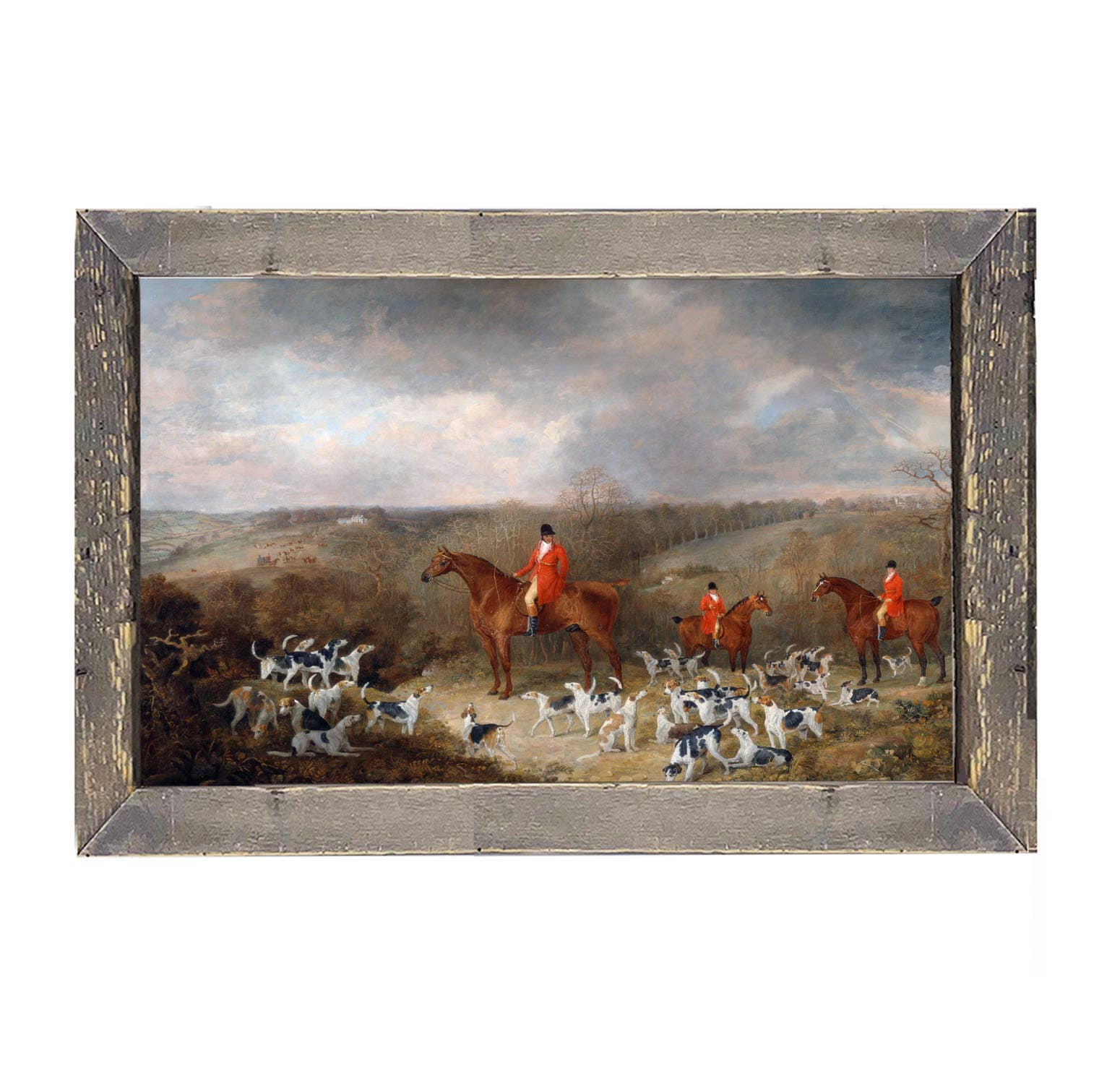 ginger blue - Wholesale Art Print - Vintage Fox Hunt1