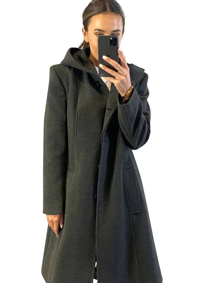 Anastasia – wholesale Coat – Women’s – Anastasia Fashions Faux Wool Hooded Winter Coat