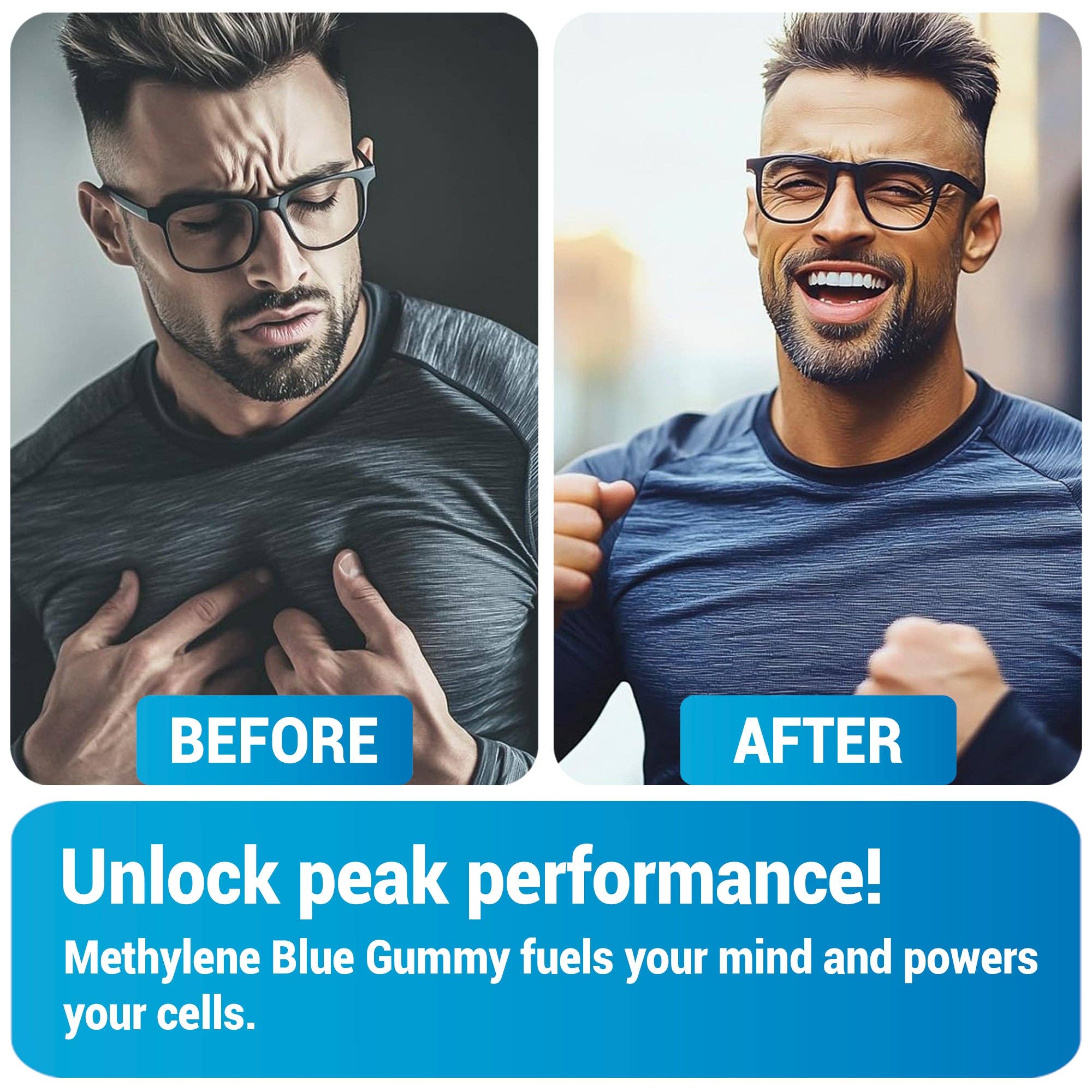 HARMONIFY - Wholesale Oral Supplement/Vitamin - Methylene Blue Gummies 1000 mg – USP Grade  | Brain & Mitochondrial Support | 60 Days Supply4