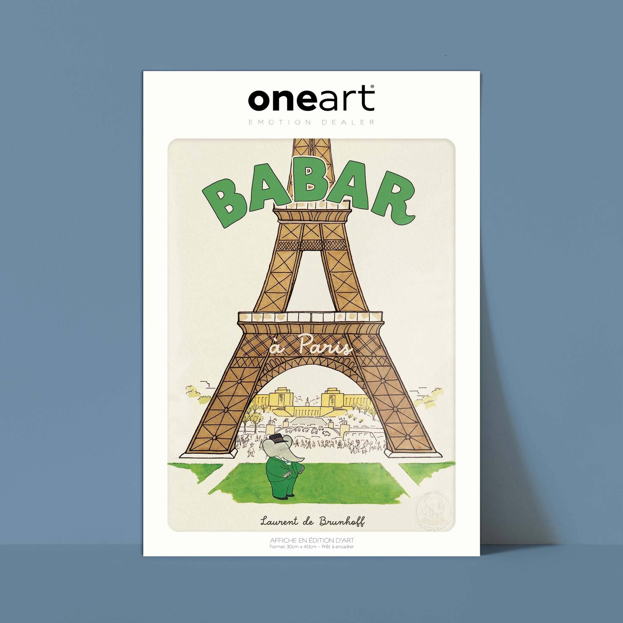 Oneart - Wholesale Poster - Babar in Paris Poster - BAB00260