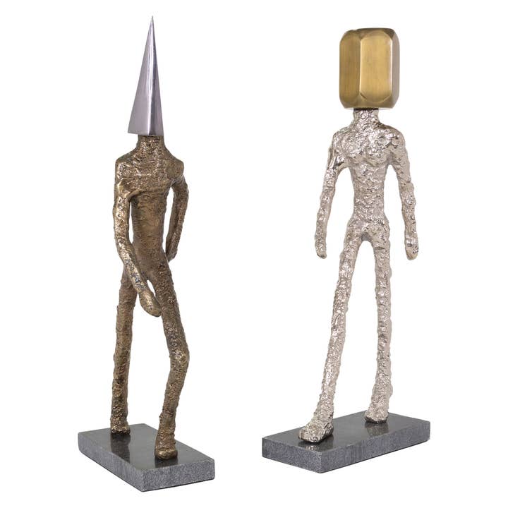 Dos Sculptures -Set 2 for wholesale by Kavana Decor by The Import Collection