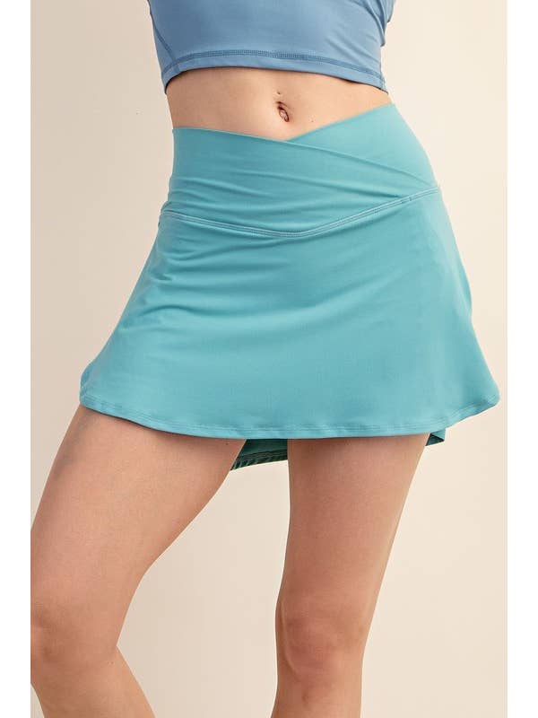 Sunday Morning - Wholesale Skort - Women's - S0970PL37 PLUS V SHAPED HIGH-WAIST BUTTER YOGA FABRIC SKORT30