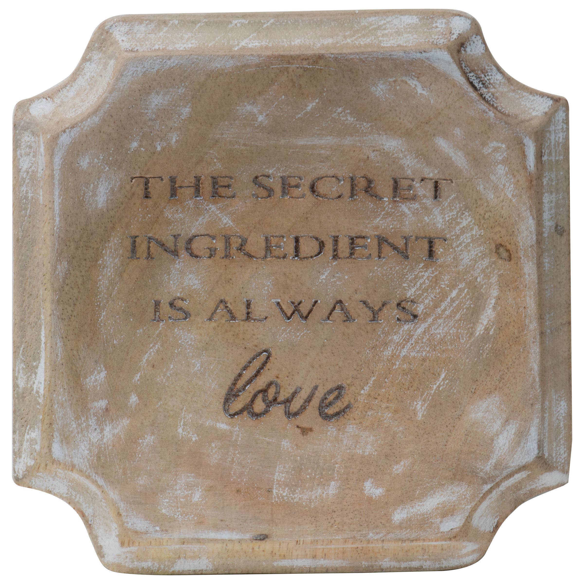 Foreside Home & Garden - Wholesale Spoon Rest - The Secret Ingredient is Always Love Spoon Rest3