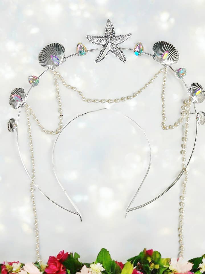 Mermaid Halo Crown, Seashell Halo Crown, Starfish Halo Crown for wholesale by Happy Dream Gifts